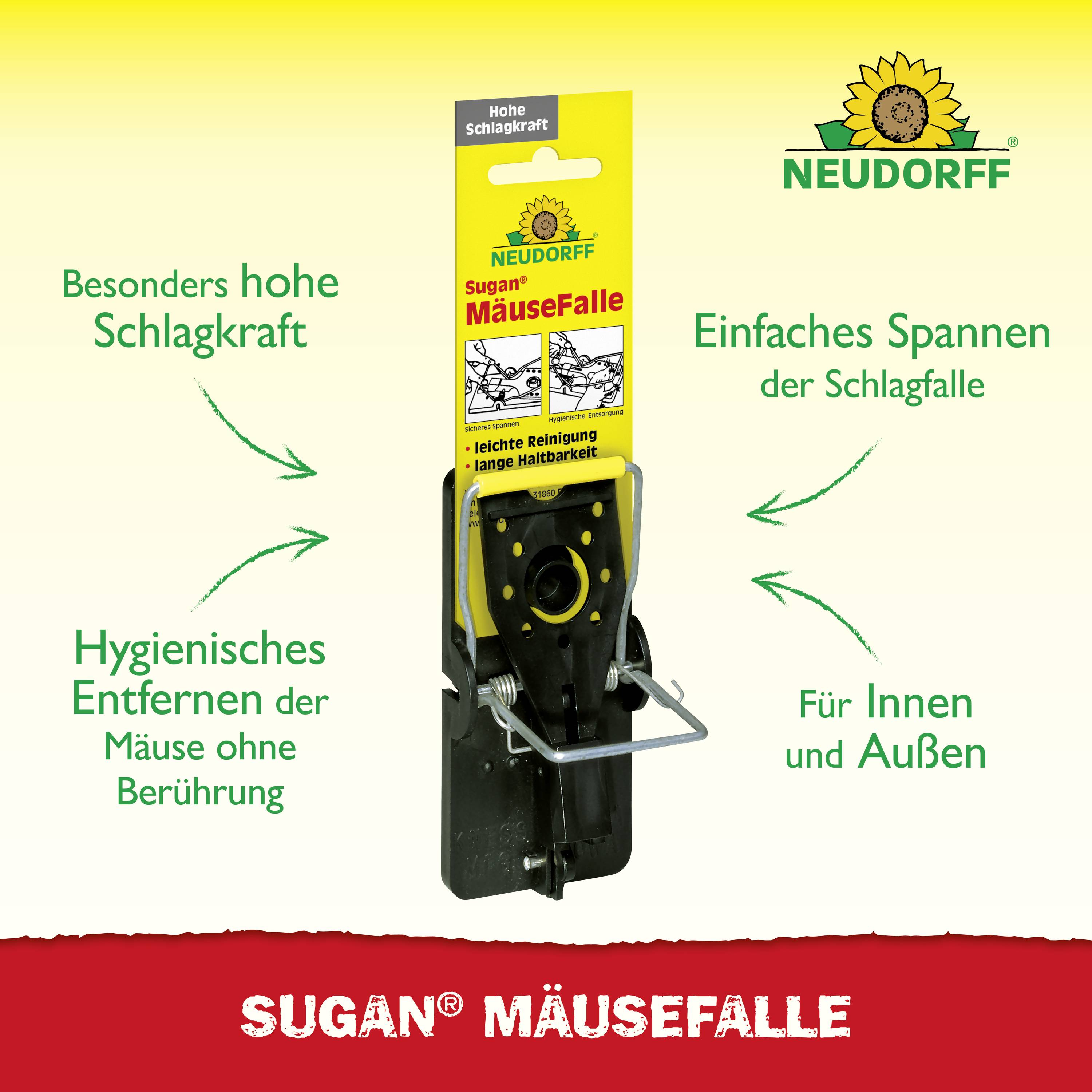 Neudorff Sugan Mausefalle Funktionsart Lockstoff 1 St.