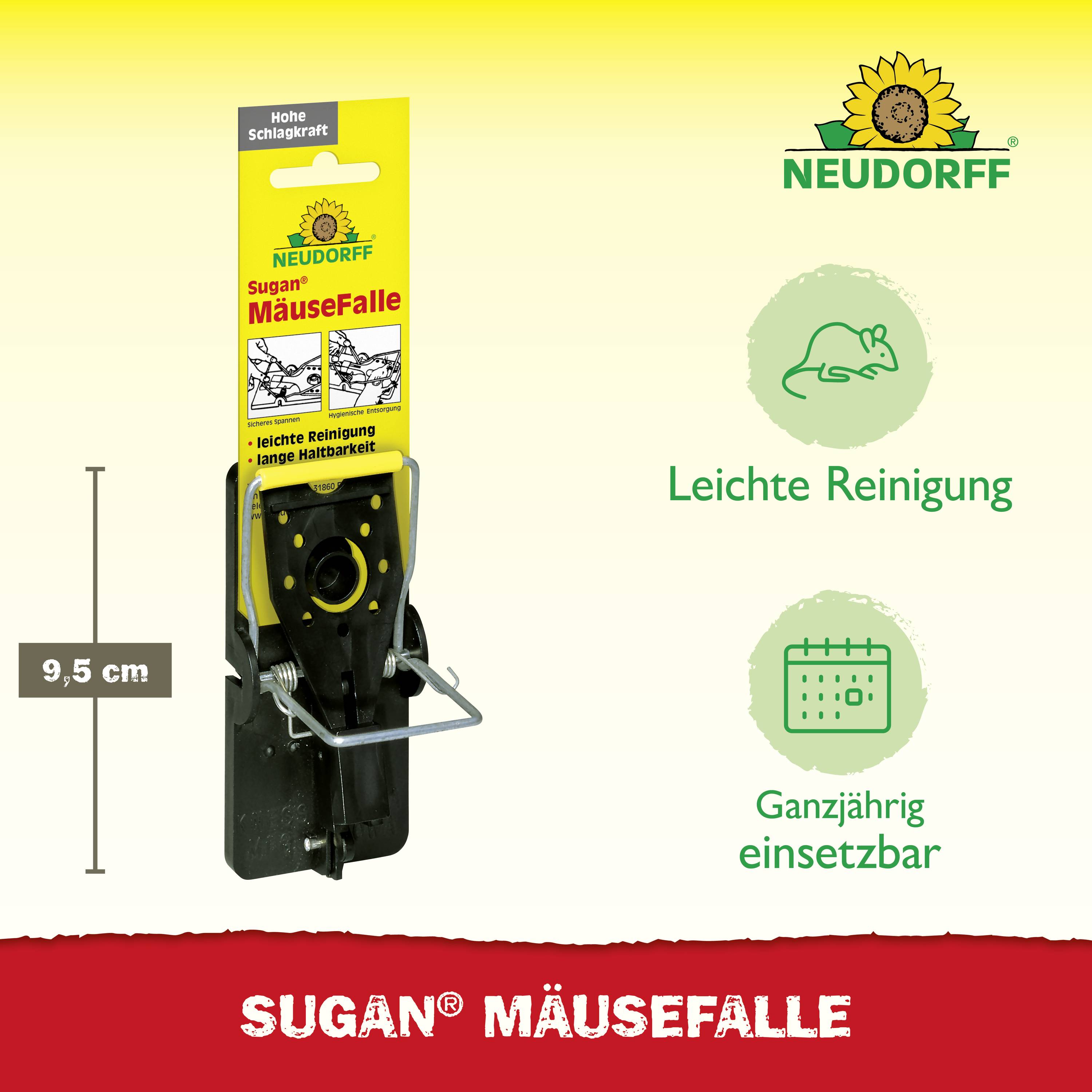 Neudorff Sugan Mausefalle Funktionsart Lockstoff 1St.