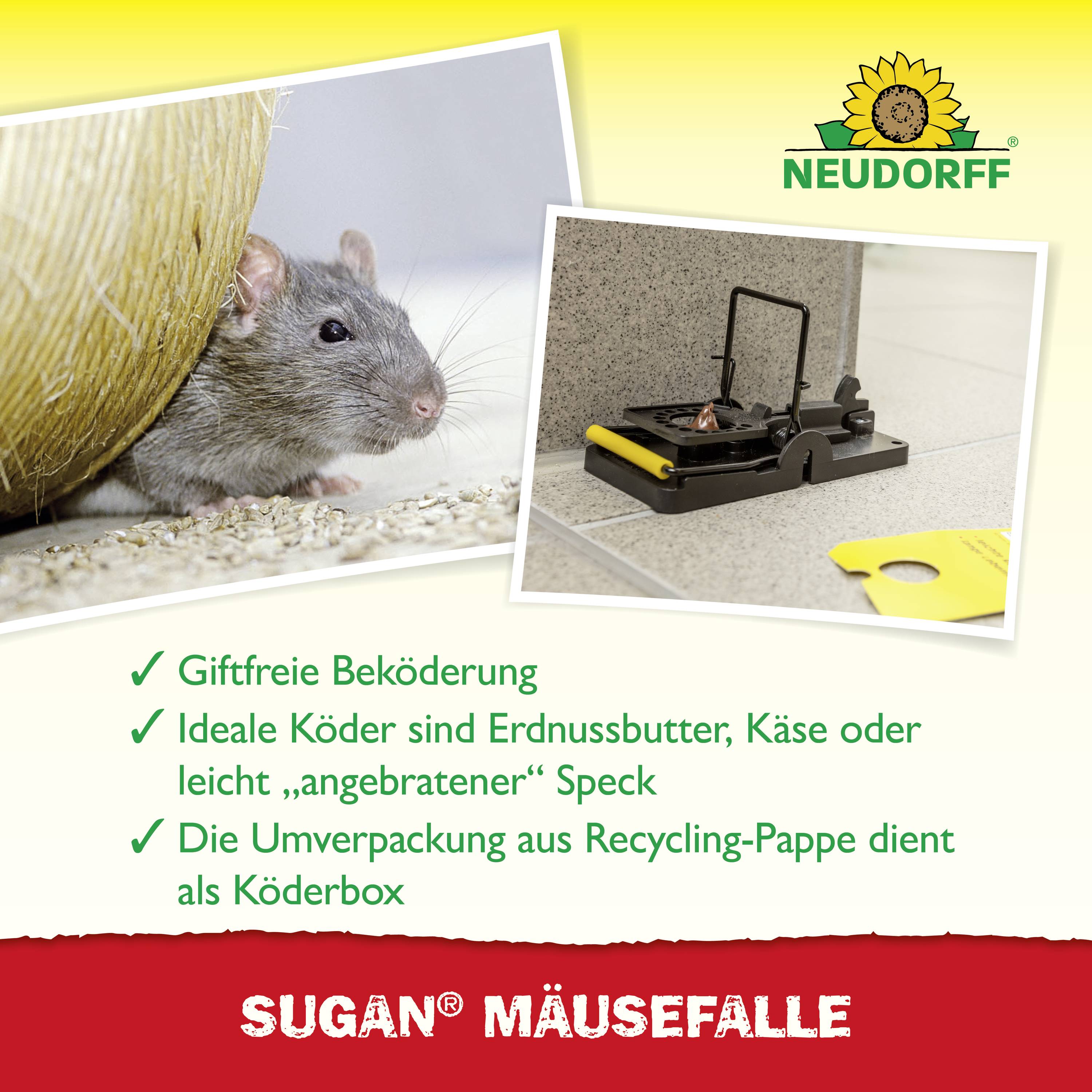 Neudorff Sugan Mausefalle Funktionsart Lockstoff 1 St.