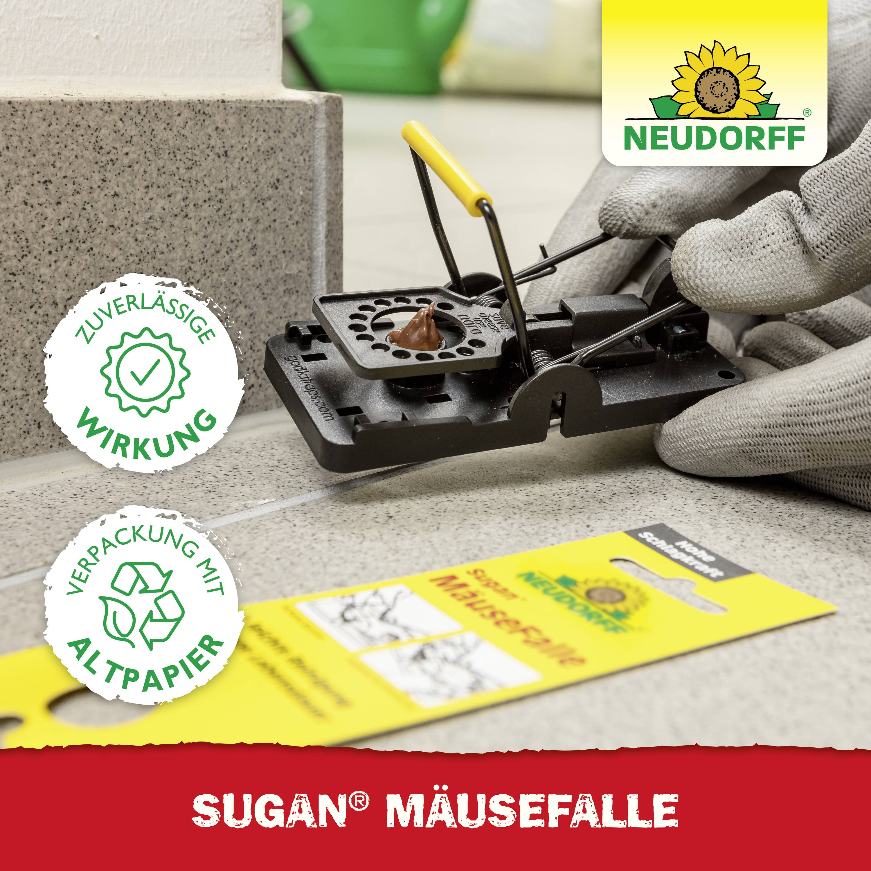 Neudorff Sugan Mausefalle Funktionsart Lockstoff 1St.