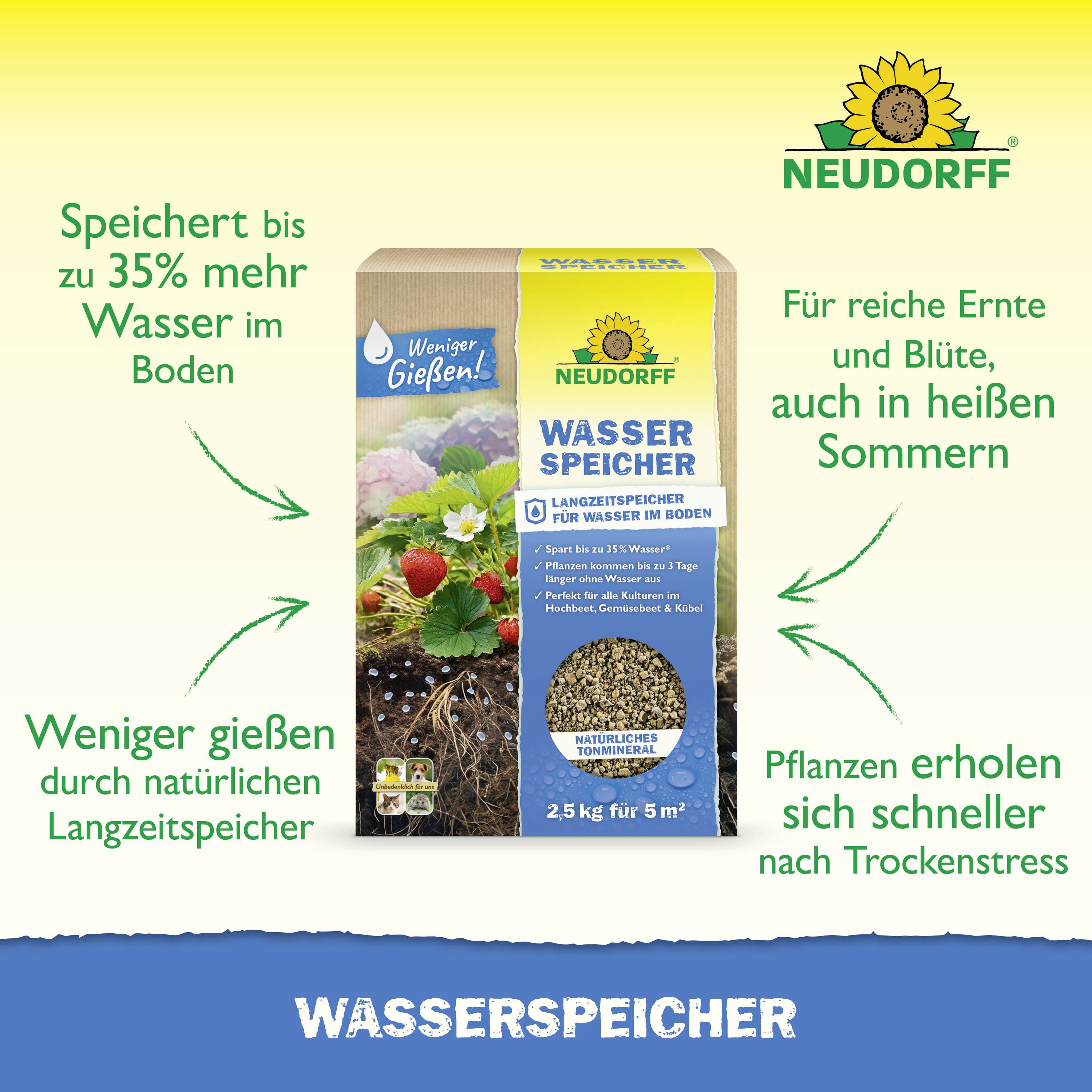 Neudorff 01399 Wasserspeicher 2.5kg