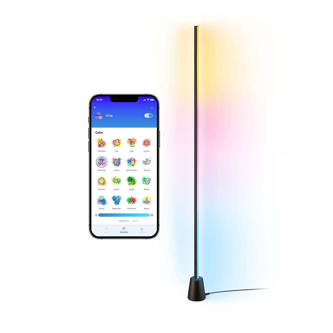 WiZ 8719514865273 LED LED fest eingebaut 9.7 W (Ø x L) 90 mm x 135.5 cm dimmbar, app-gesteuert 1 St.