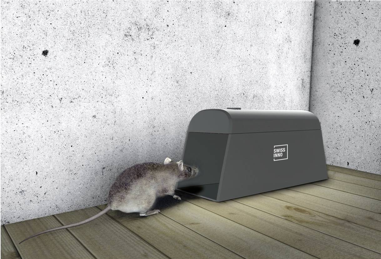Swissinno Elektr. Maus-und Rattenfalle SuperCat mit Bluetooth Mausefalle 1St.