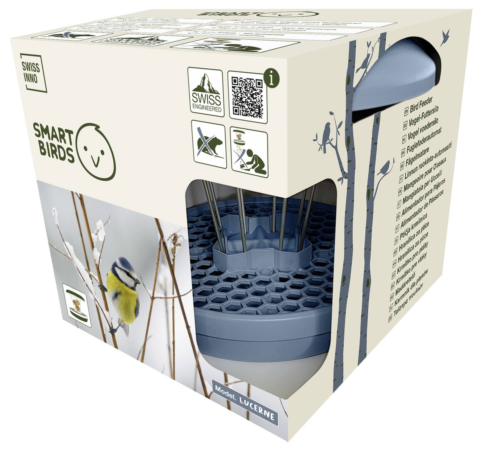 Swissinno Futtersilo Lucerne hellblau für Maisenknödel 700g Vogel Hellblau 1 St. 1 841 001