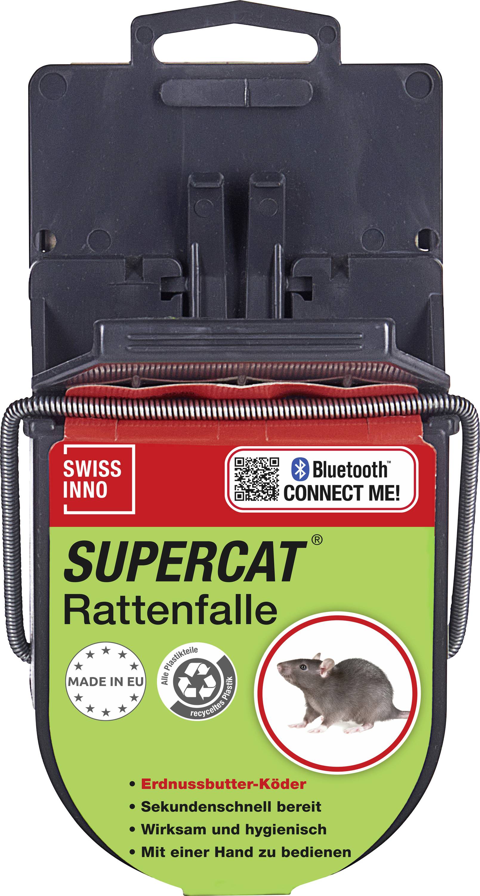 Swissinno SuperCat Rattenfalle Erdnussbutter-Köder 1 St.