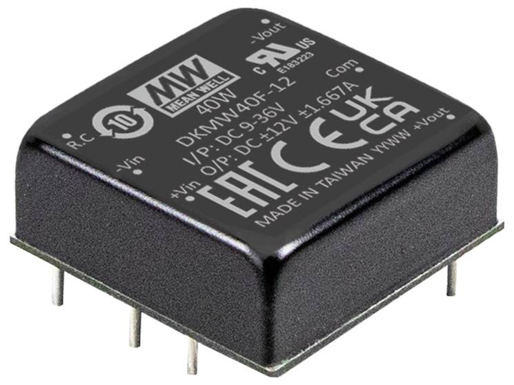 MEAN WELL DKMW40F-15 DC/DC-Wandler 16.5V 40W Anzahl Ausgänge: 1 x Inhalt 1St.