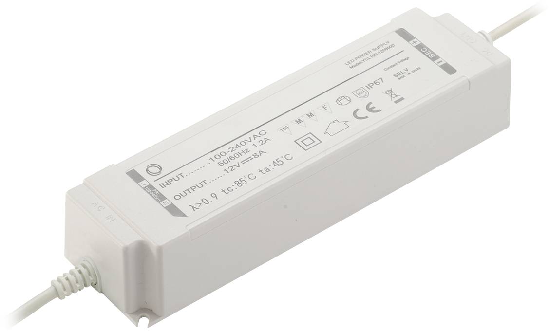 YingJiao YCL100-1208330 LED-Treiber 100W 8.33A 12V 1St.