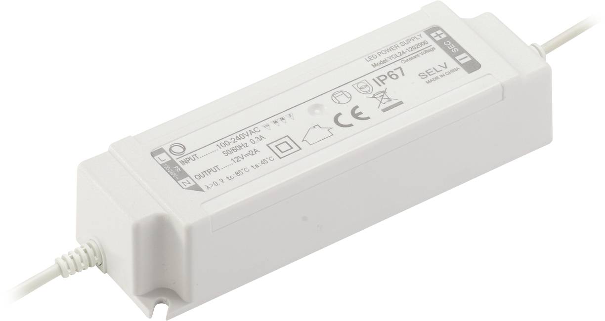 YingJiao YCL24-1202000 LED-Treiber 24W 2A 12V 1St.