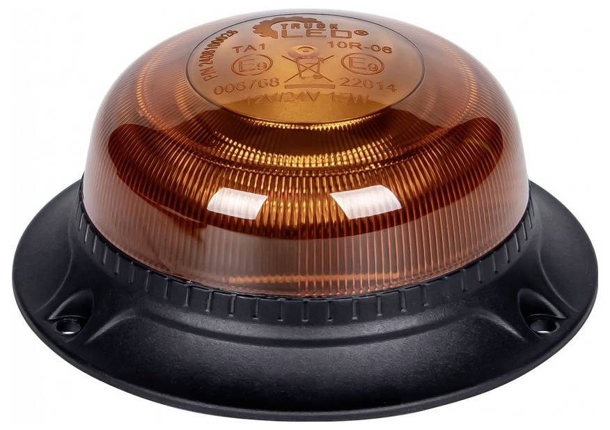 SecoRüt Rundumleuchte ALR0201 12 V/DC, 24 V/DC über Bordnetz Magnet-Befestigung, Magnetfuß Orange