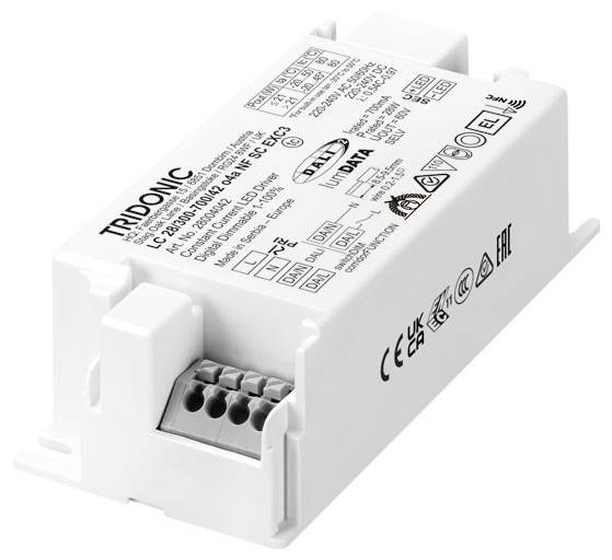 Tridonic LC 28W 300–700mA o4a NFC SC EXC LED-Treiber 28W 0.7A 7.5 - 42V 1St.