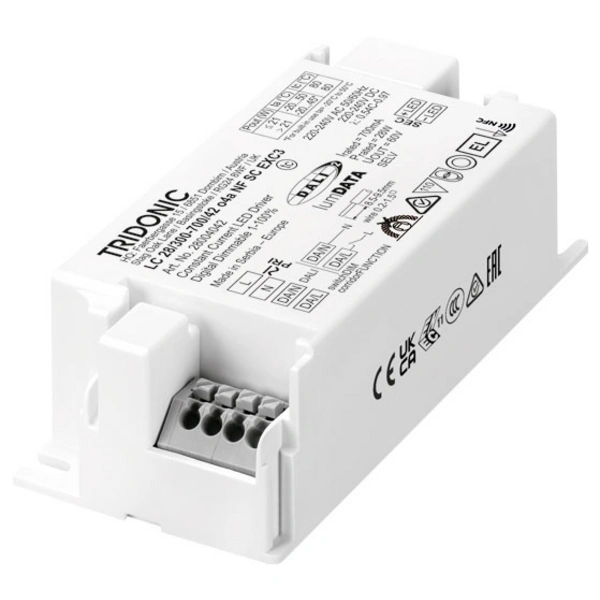 Tridonic LC 38W 650–1050mA o4a NFC SC EXC LED-Treiber 36W 1.05A 7.5 - 42V 1St. Tridonic LC 38W 650–1050mA o4a NFC SC EXC LED-Treiber 36W 1.05A 7.5 - 42V 1St.