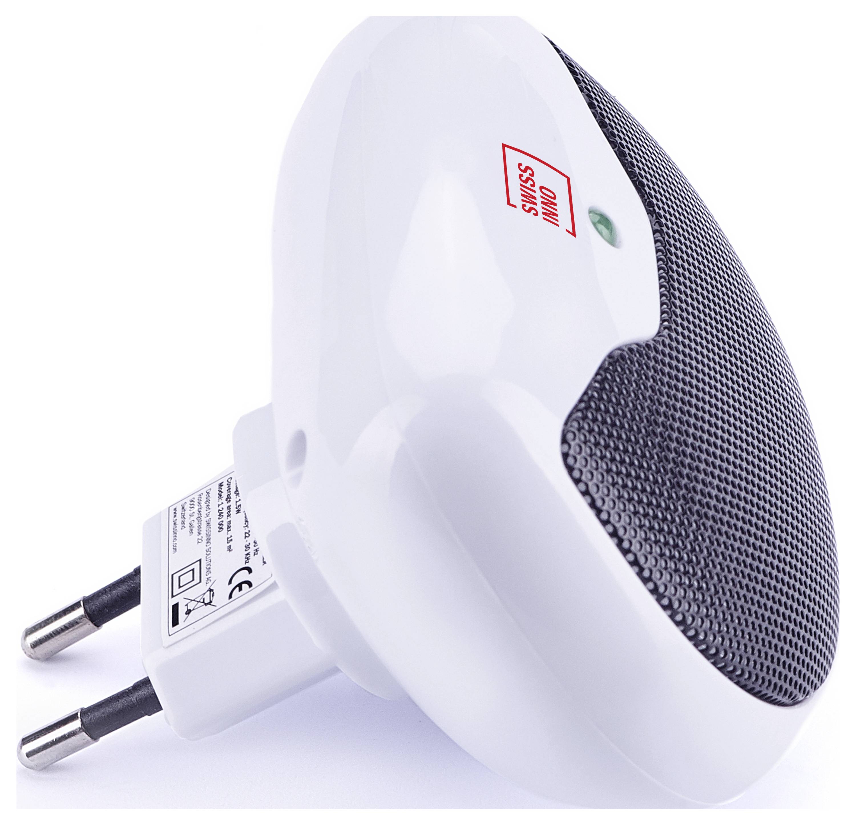 Swissinno Mini Ultraschall Indoor Nagetier Abwehr Funktionsart Abschreckung Wirkungsbereich 15m² 1St.