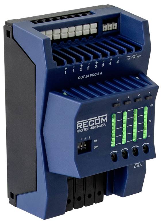 RECOM RACPRO1-4SP/24V/5A Elektronischer Schutzschalter 1St.