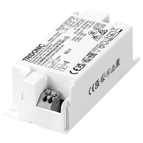 Tridonic LC 38W 650–1050mA flexC NFC SC EXC3 LED-Treiber 36W 1.05A 7.5 - 42V 1St. Tridonic LC 38W 650–1050mA flexC NFC SC EXC3 LED-Treiber 36W 1.05A 7.5 - 42V 1St.