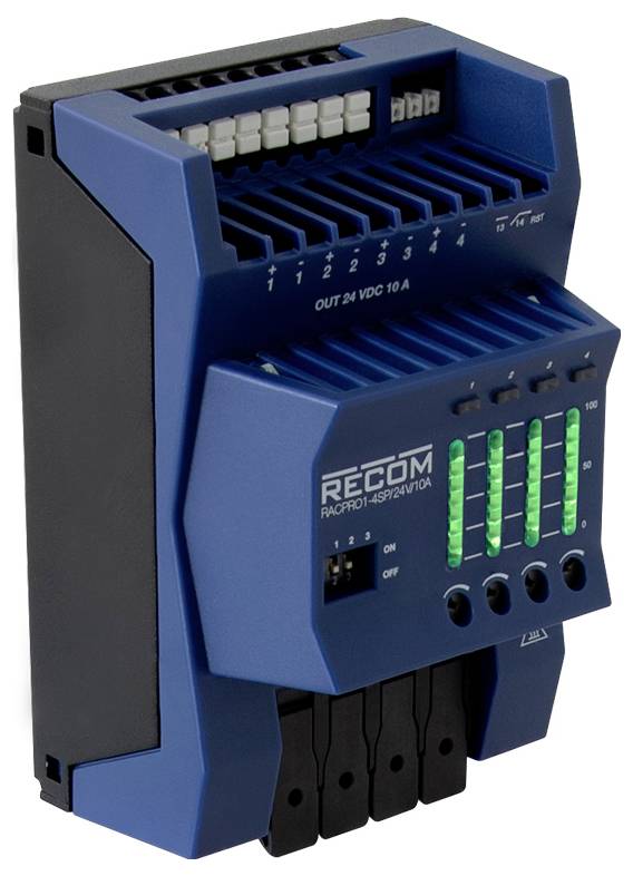 RECOM RACPRO1-4SP/24V/10A Elektronischer Schutzschalter 10A 1St.