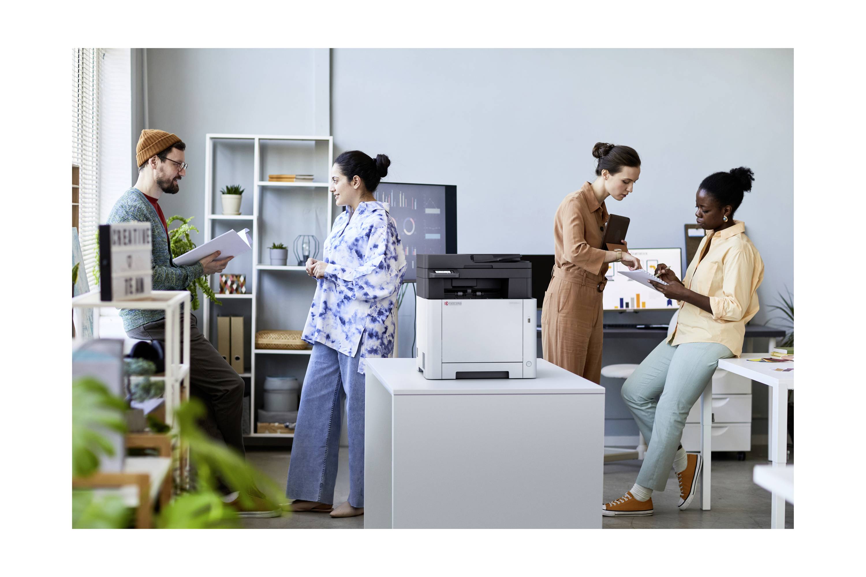 Kyocera ECOSYS MA2101cwfx/Plus Multifunktionsdrucker Laser Farbe A4 Drucker, Scanner, Kopierer, Fax LAN, WLAN, USB, Duplex, ADF