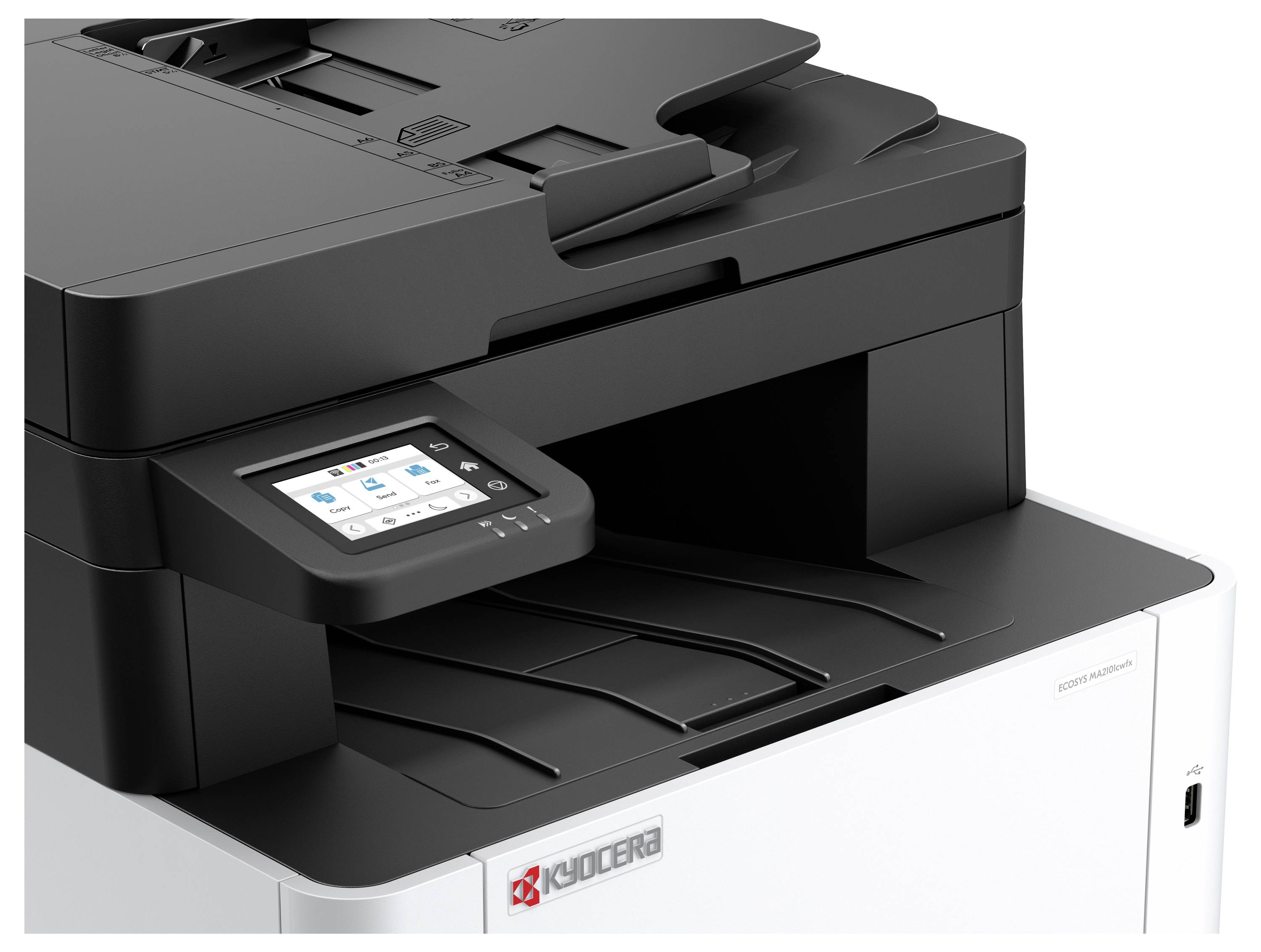 Kyocera ECOSYS MA2101cwfx/Plus Multifunktionsdrucker Laser Farbe A4 Drucker, Scanner, Kopierer, Fax LAN, WLAN, USB, Duplex, ADF
