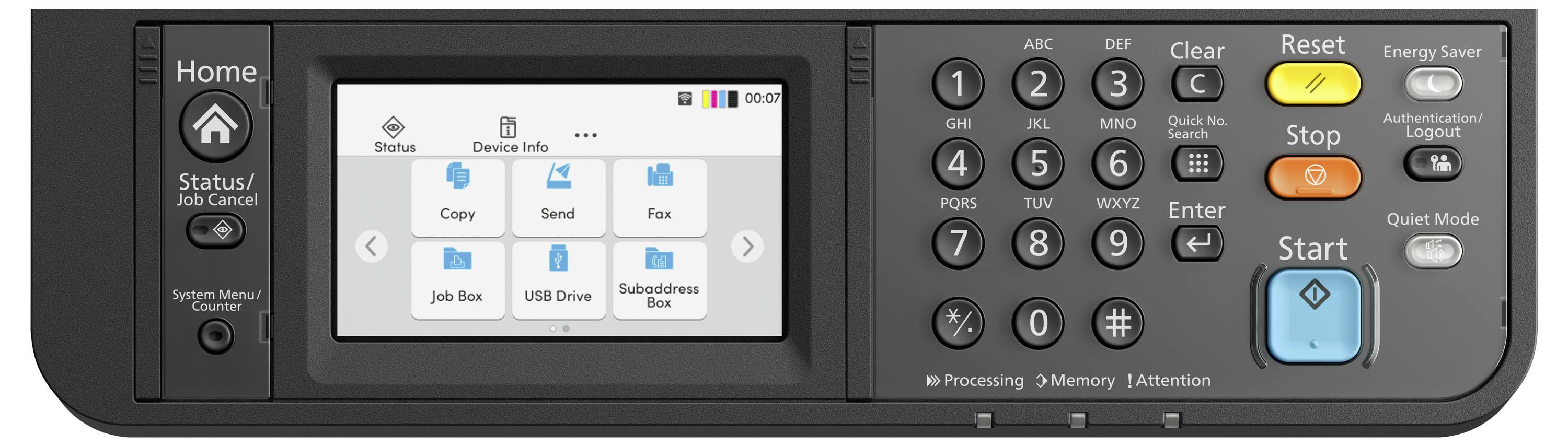 Kyocera ECOSYS MA2600cwfx/Plus Multifunktionsdrucker Laser Farbe A4 Drucker, Scanner, Kopierer, Fax LAN, WLAN, USB, Duplex