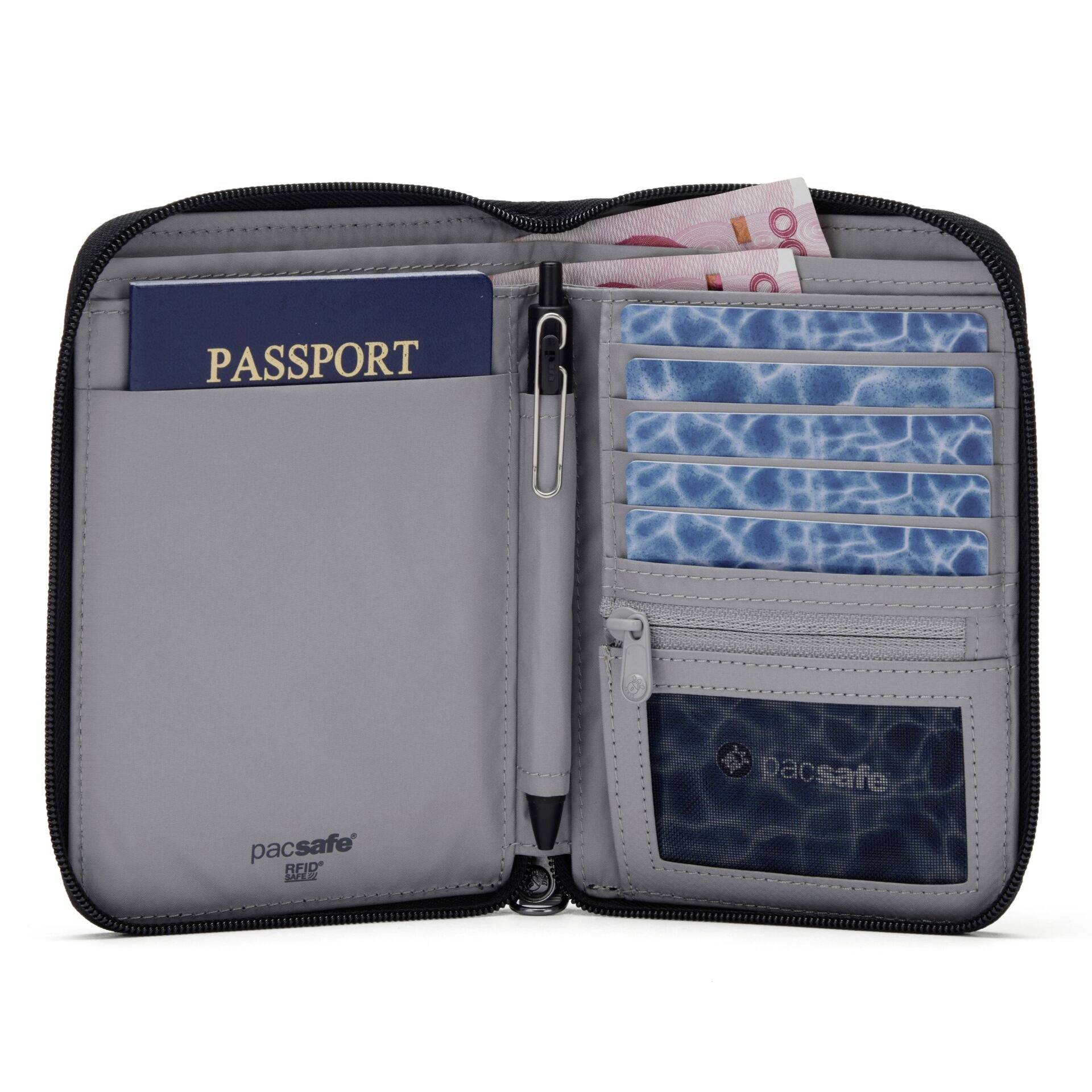 Pacsafe Reiseetui RFIDsafe Travel Organizer (B x H x T) 11.5 x 16.3 x 2cm Schwarz 11020130