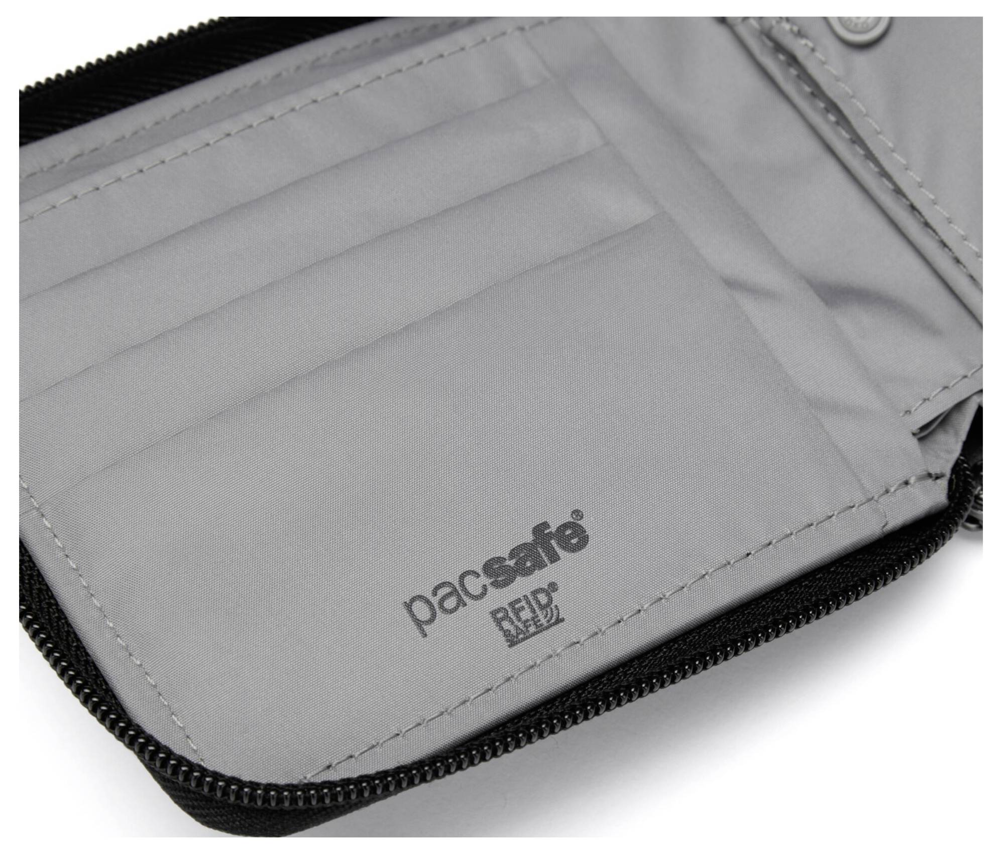 Pacsafe Portemonnaie RFIDsafe Zip Around Wallet (B x H x T) 11 x 10 x 2cm Schwarz 11050130