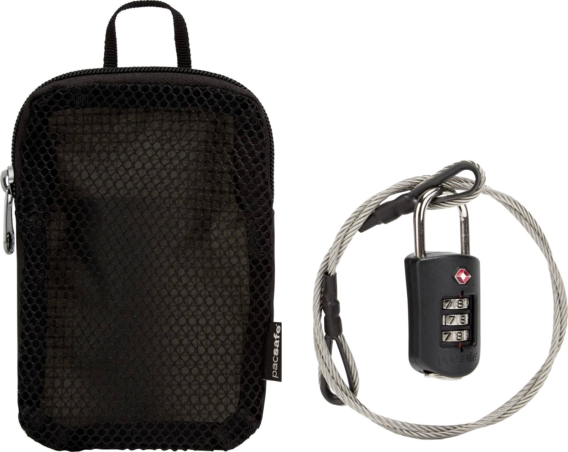 Pacsafe 10261100 Kabelschloss Schwarz Zahlenschloss