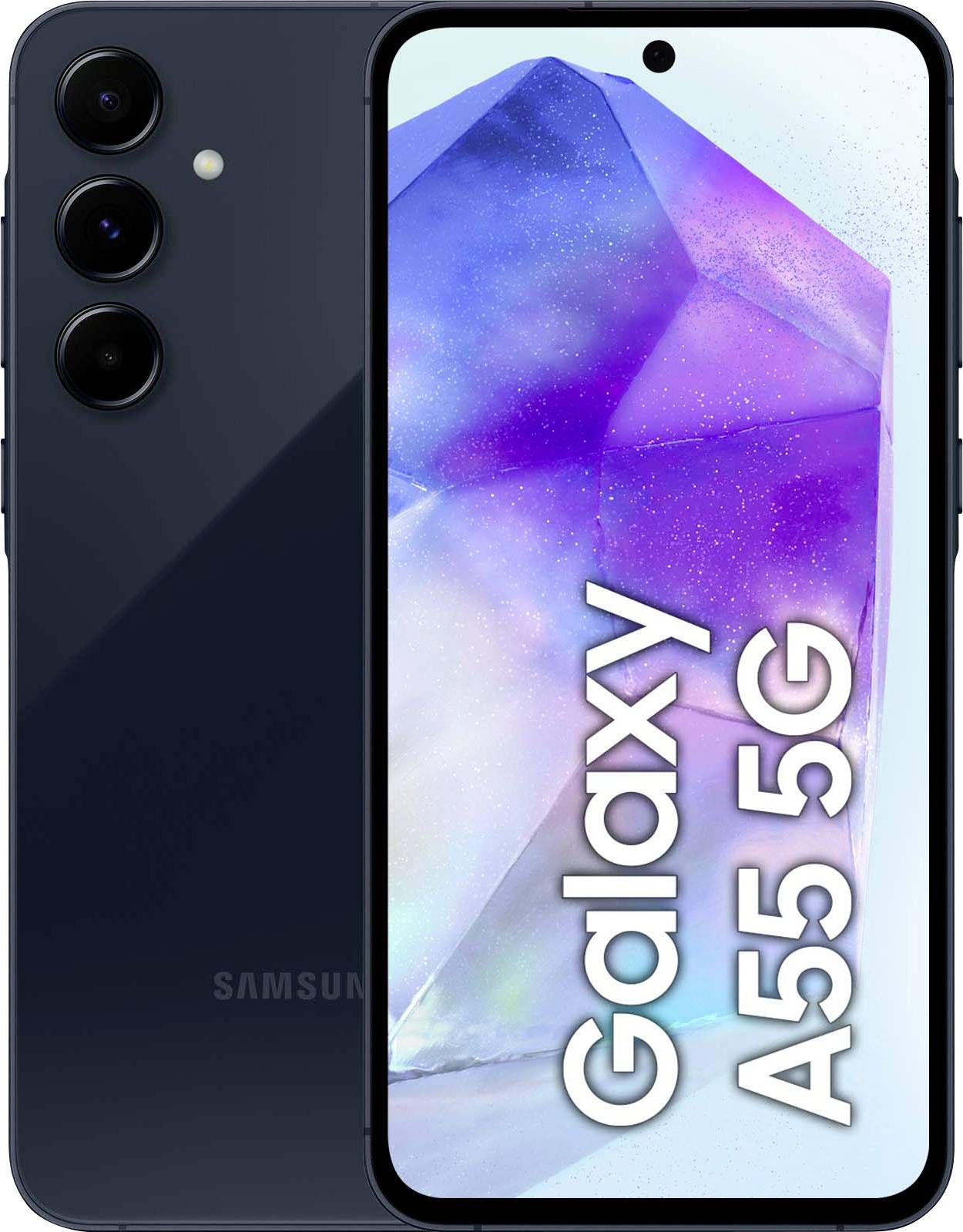 Samsung Galaxy A55 5G Smartphone 128GB 16.8cm (6.6 Zoll) Blau Android™ 14 Hybrid-Slot