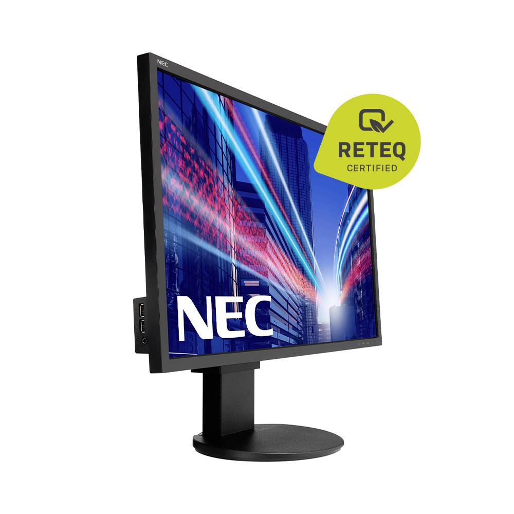 NEC Multisync EA244WMI-BK LED-Monitor (generalüberholt) (sehr gut) 61.2cm (24.1 Zoll) 16:10 5 ms DisplayPort, DVI, HDMI®, USB IPS