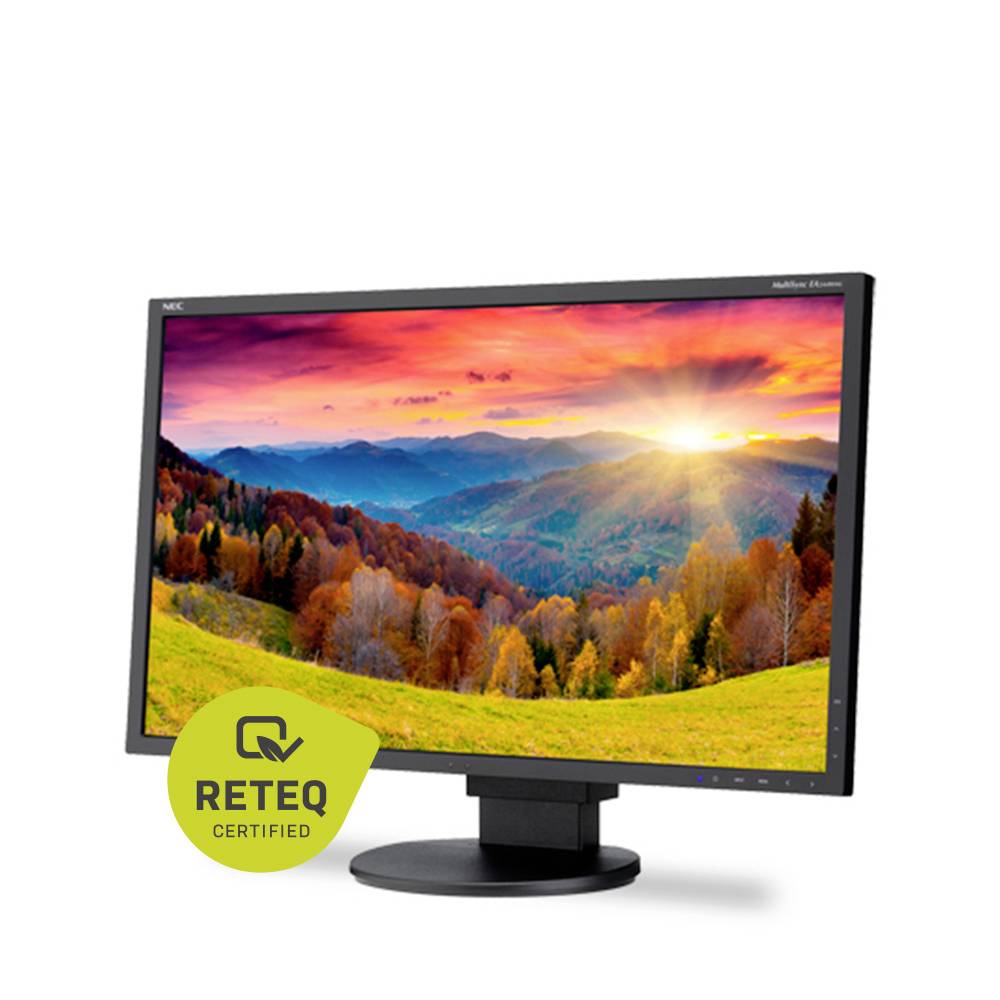 NEC Multisync EA244WMI-BK LED-Monitor (generalüberholt) (sehr gut) 61.2cm (24.1 Zoll) 16:10 5 ms DisplayPort, DVI, HDMI®, USB IPS