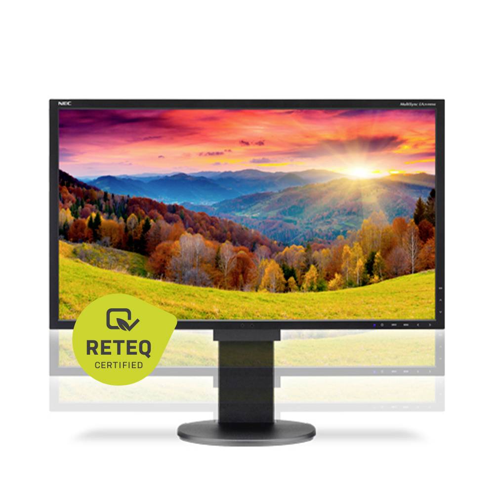NEC Multisync EA244WMI-BK LED-Monitor (generalüberholt) (sehr gut) 61.2cm (24.1 Zoll) 16:10 5 ms DisplayPort, DVI, HDMI®, USB IPS