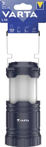 Varta 15673101111 Lantern L10 3AA ohne Batt. Camping-Laterne 150 lm 272 g Schwarz
