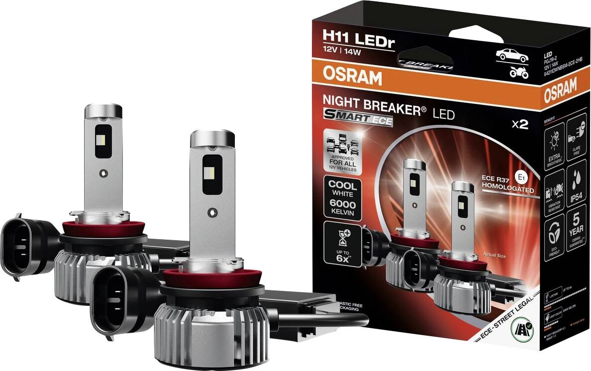 Osram Automotive 64211DWNBSM-ECE-2HB LED Leuchtmittel H11 12V