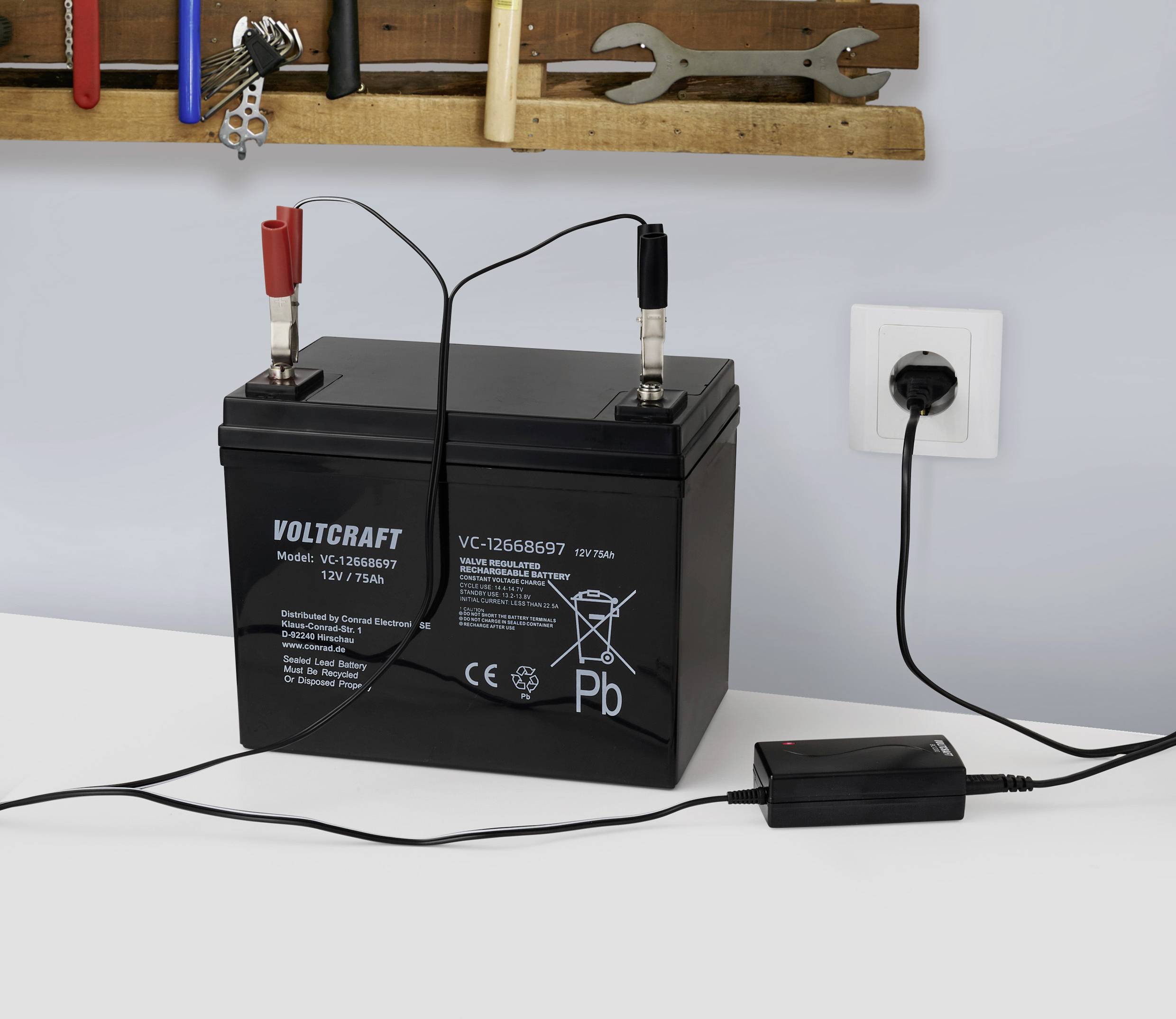 VOLTCRAFT Bleiakku-Ladegerät BC1200 6 V, 12 V, 24V Ladestrom (max.) 1.2A