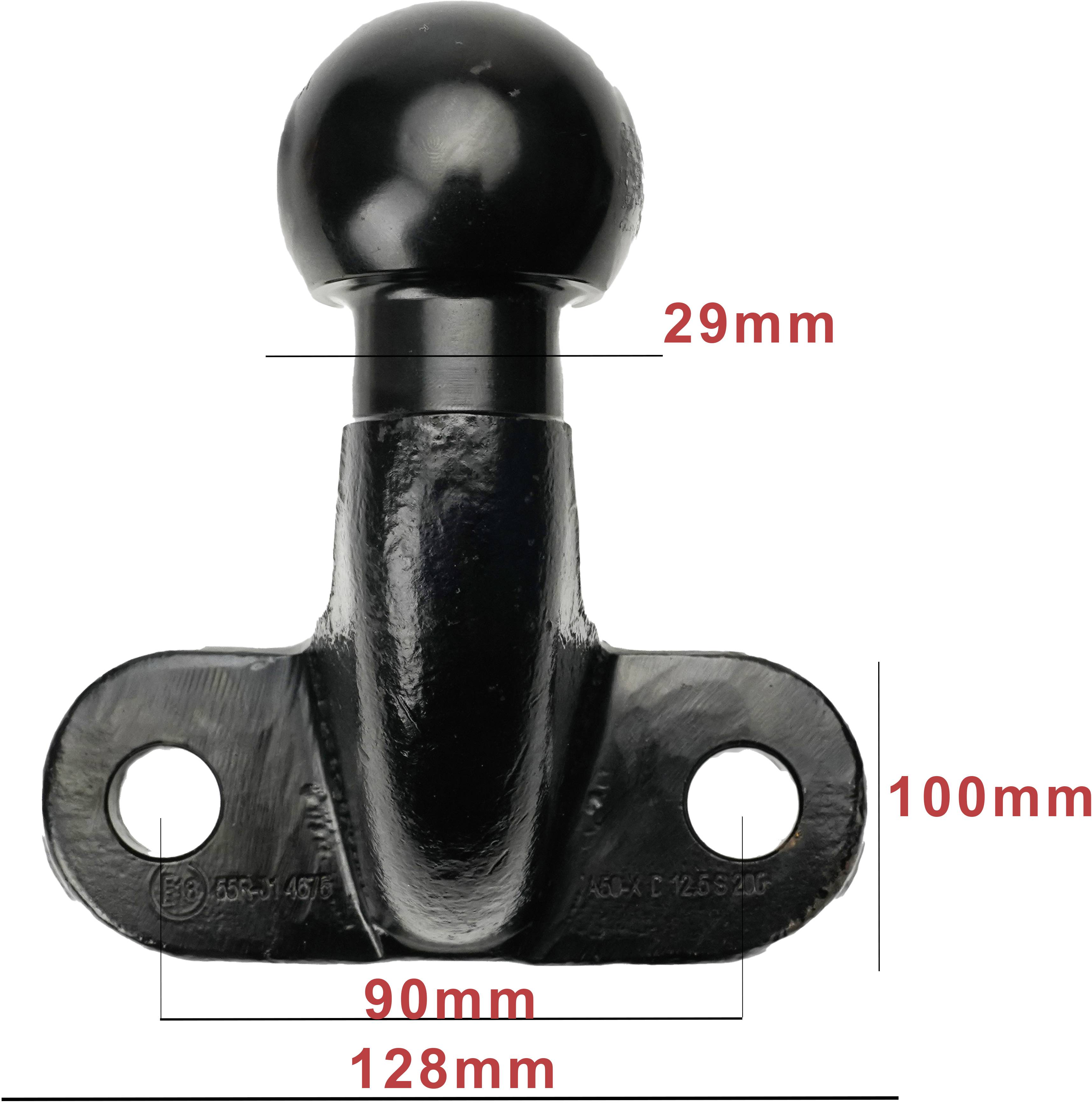 IWH Anhängerkupplungs-Kappe 50mm Schwarz