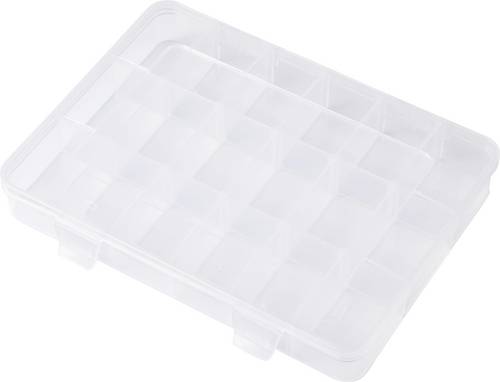 TRU COMPONENTS TC-SG18-012 Sortimentskasten (L x B x H) 200 x 160 x 30 mm Anzahl Fächer: 18 variabl