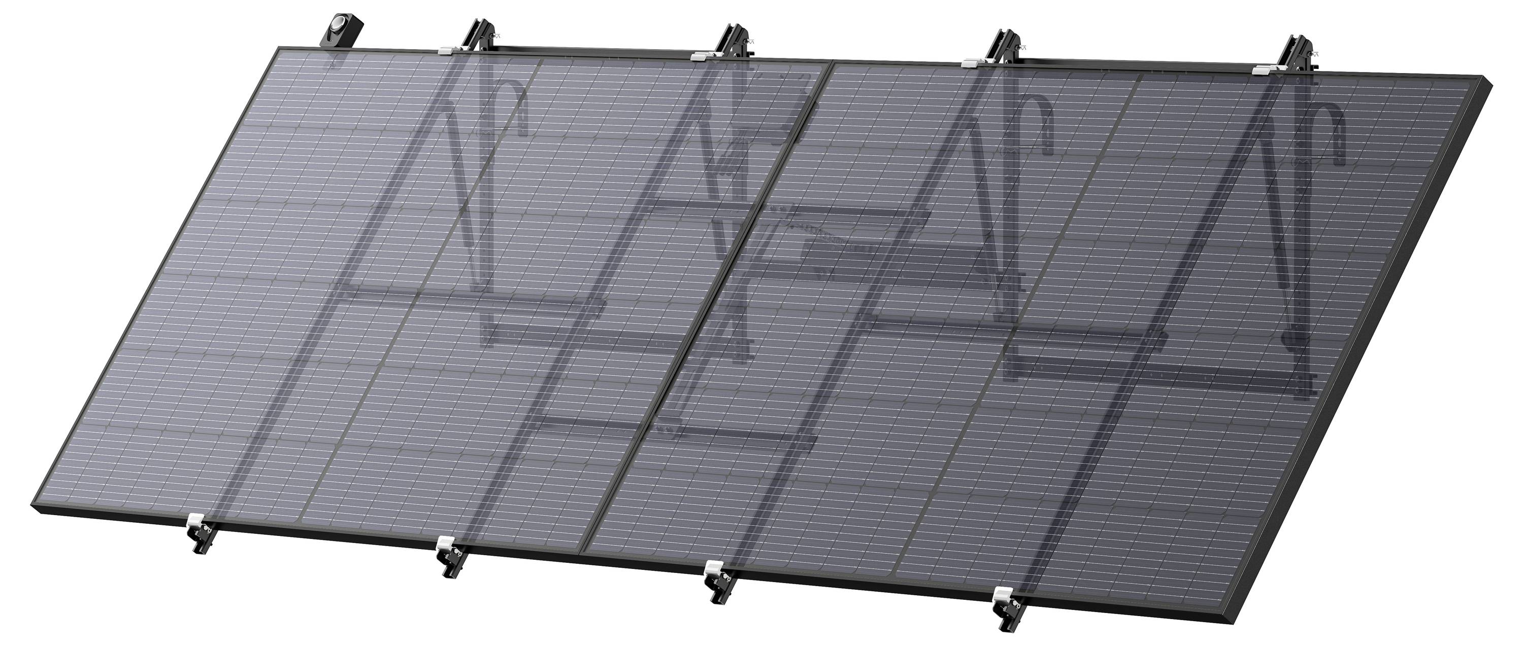ECOFLOW EFA-BKSINGLETRACKER2-B-EU single axis solar tracker Modulhalterung