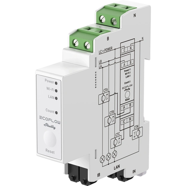 ECOFLOW x Shelly Smart Meter EF-OS-SM003-SMSHEL Verbrauchsregler ECOFLOW x Shelly Smart Meter EF-OS-SM003-SMSHEL Verbrauchsregler
