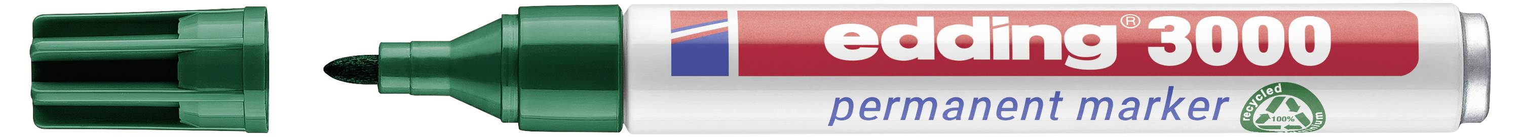Edding e3000 4-3000004 Permanentmarker Grün wasserfest: Ja