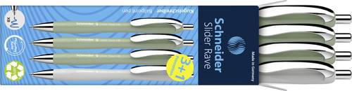 Schneider Schreibgeräte Slider Rave XB Trend 25, Box 4 Stück sortiert 132664 Kugelschreiber Schreib