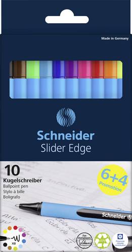 Schneider Schreibgeräte Slider Edge XB Karton-Etui 10 Stück Promotion 152260 Kugelschreiber Schreib