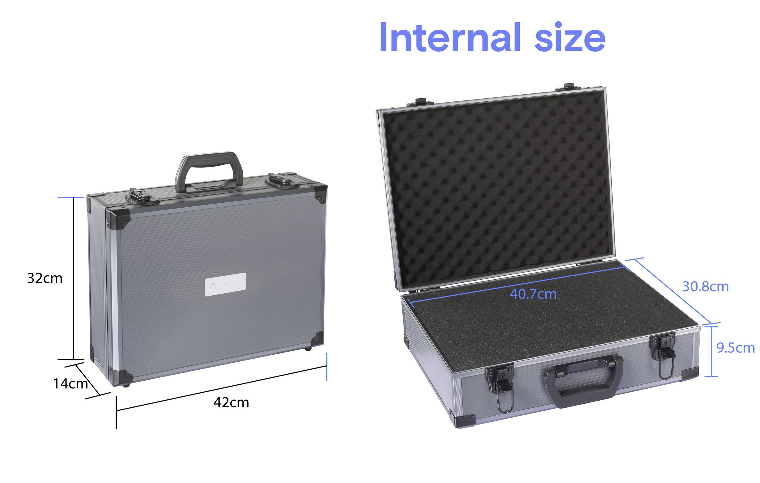 TOOLCRAFT TO-10308363 Werkzeug-Pilotenkoffer unbestückt 1 Stück (L x B x H) 42 x 32 x 14cm