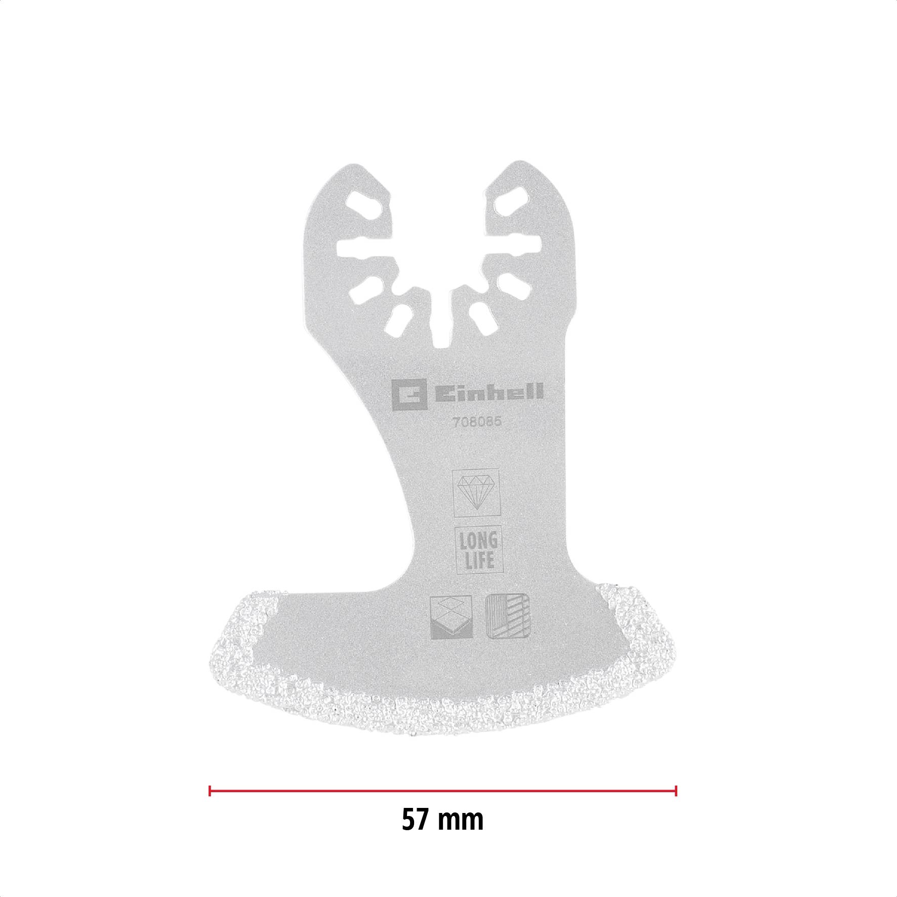Einhell 708085 Segmentmesser DIA 57mm Diamant Sägeblatt 57mm 1St.