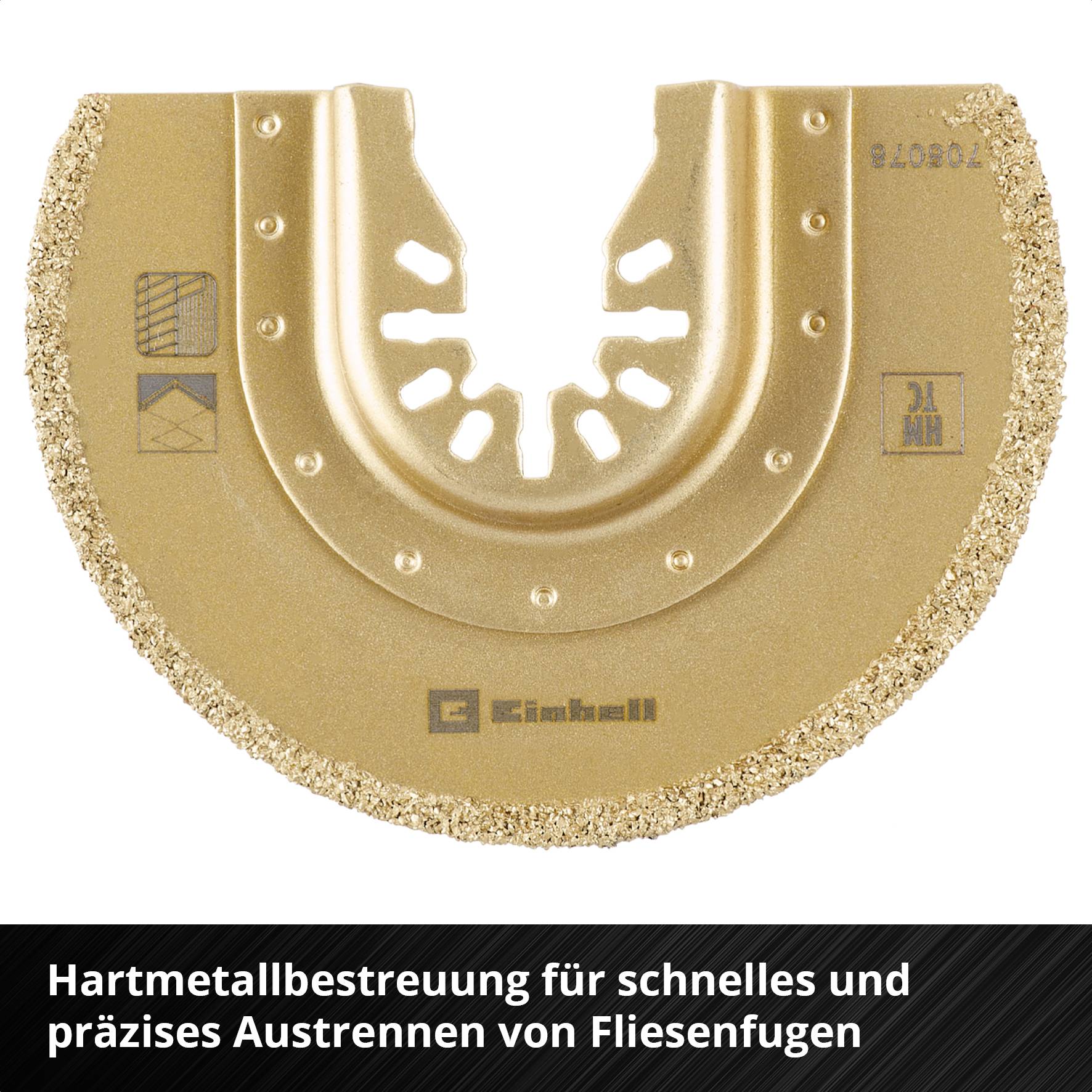 Einhell 708078 Sägeblatt halbrund HM, 87mm Hartmetall, HCS Sägeblatt 87mm 1St.