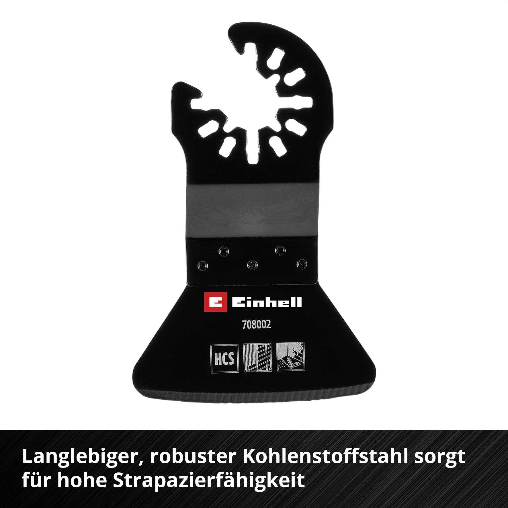 Einhell 708002 Schaber HCS, Starr 52mm Chrom-Vanadium Stahl, HCS Schaber 52mm 1St.