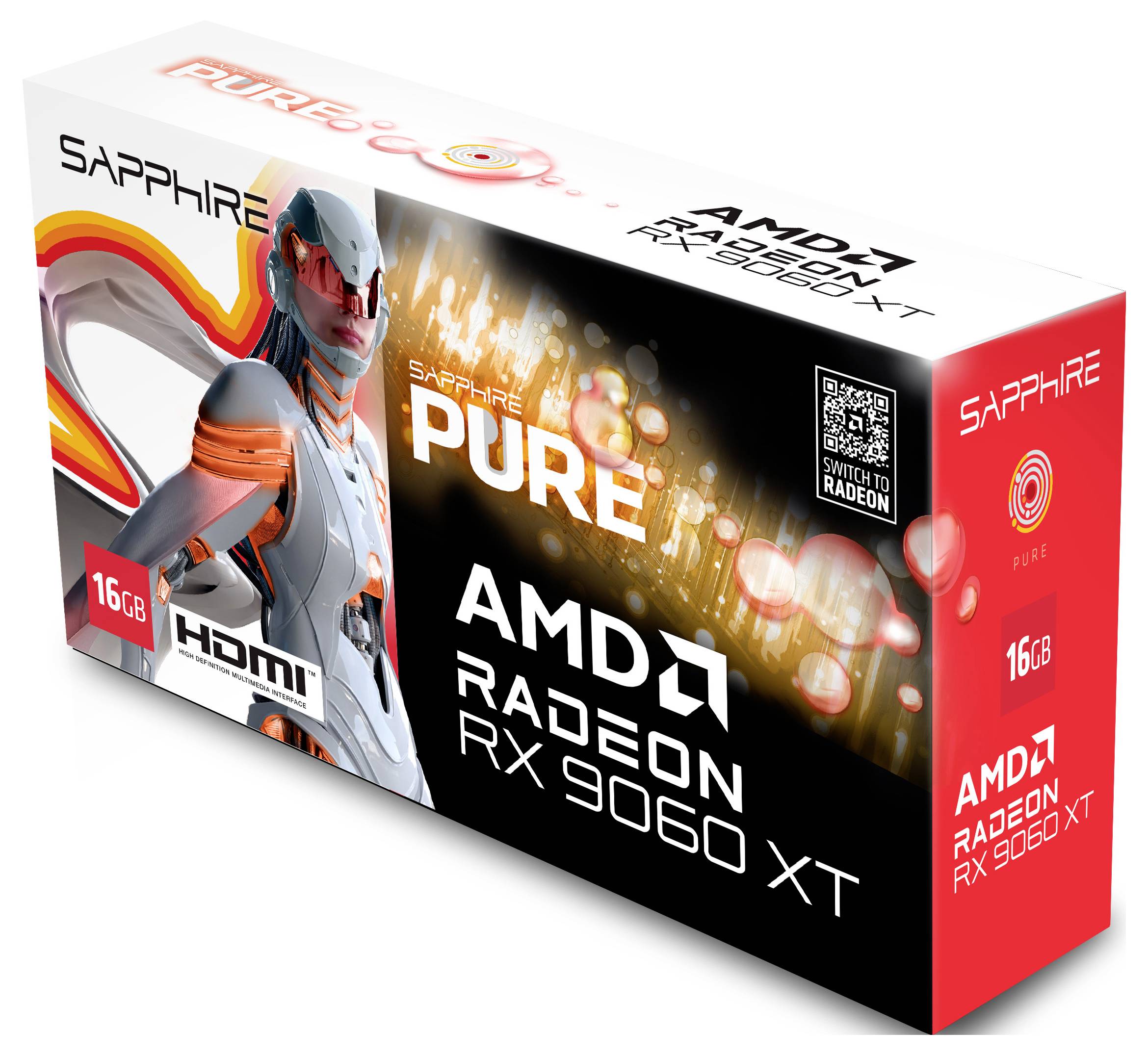 Sapphire Grafikkarte Radeon RX 9060 XT 16GB