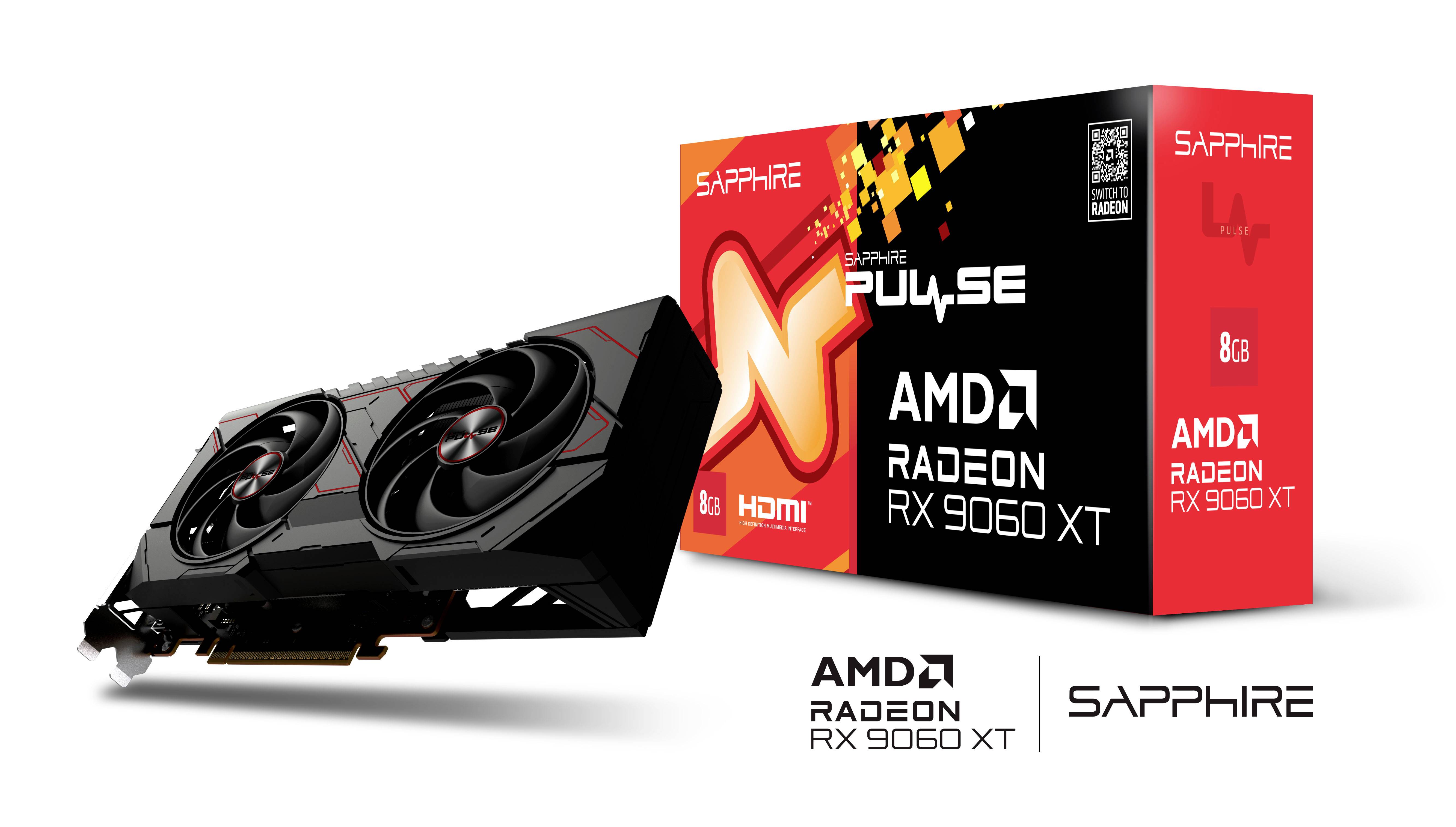 Sapphire Grafikkarte AMD Radeon RX 9060 XT Radeon RX 9060 XT 8GB