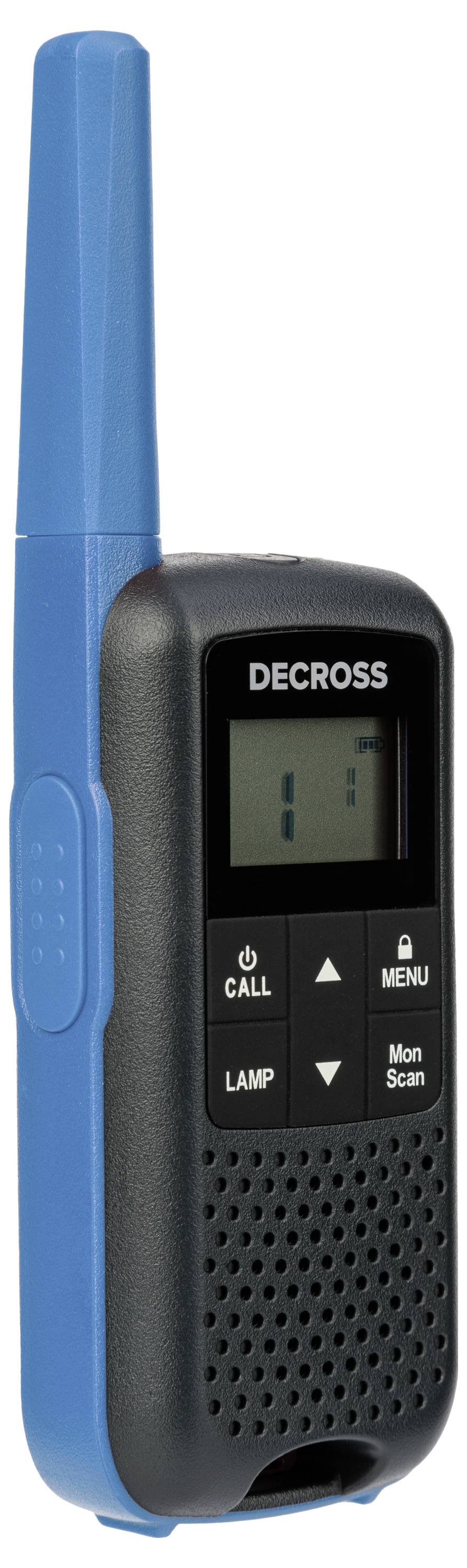 DECROSS DC63 Blau 2er-Set DC6314104302000 PMR-Handfunkgerät