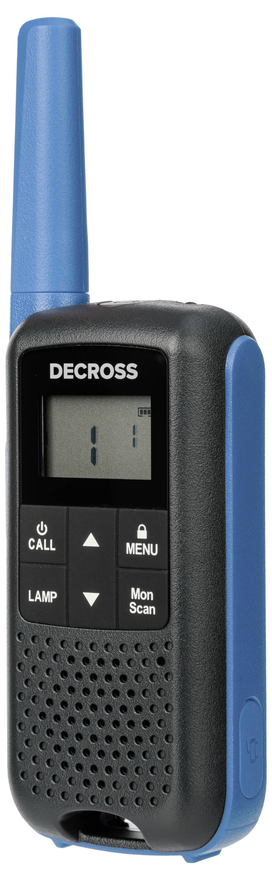 DECROSS DC63 Blau 2er-Set DC6314104302000 PMR-Handfunkgerät