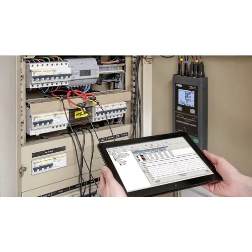 Chauvin Arnoux PEL 113 Netz-Analysegerät 3phasig inkl. Stromzangen, mit Loggerfunktion, Energiemessungen, Lastanalysen Chauvin Arnoux PEL 113 Netz-Analysegerät 3phasig inkl. Stromzangen, mit Loggerfunktion, Energiemessungen, Lastanalysen