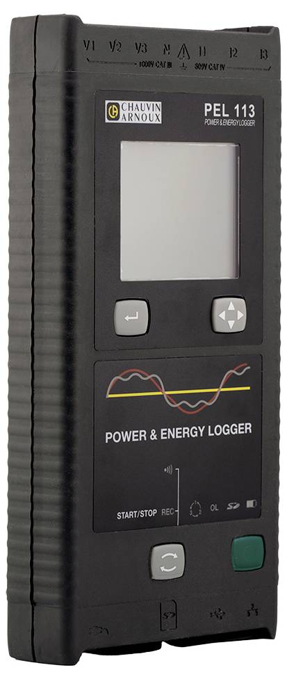 Chauvin Arnoux PEL 113 Netz-Analysegerät 3phasig inkl. Stromzangen, mit Loggerfunktion, Energiemessungen, Lastanalysen, Onlinemessungen