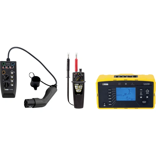 Chauvin Arnoux EVSE-SET CA 6652 + CA 6133 + CA 762 IP2X Installationstester-Set, VDE-Prüfgeräte-Set VDE-Norm 0100, 0105 Chauvin Arnoux EVSE-SET CA 6652 + CA 6133 + CA 762 IP2X Installationstester-Set, VDE-Prüfgeräte-Set VDE-Norm 0100, 0105